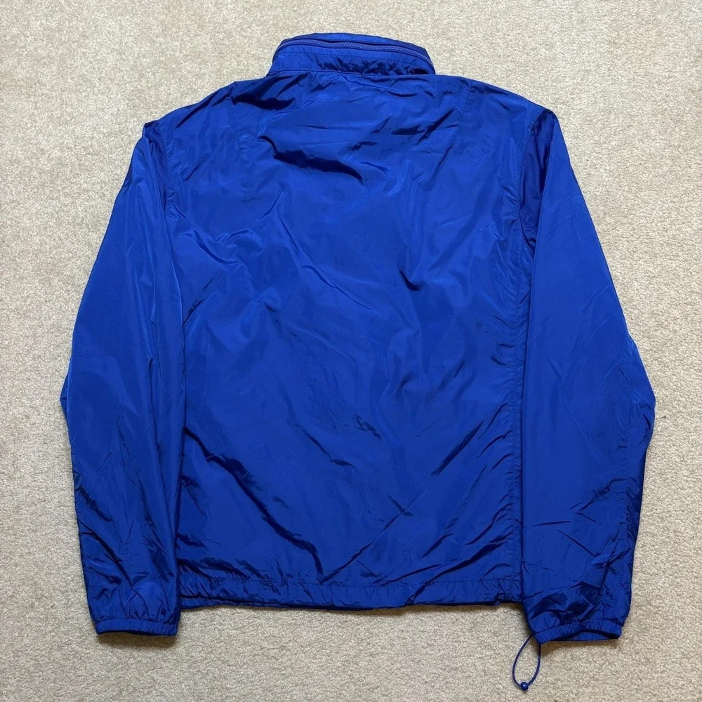 Polo Ralph Lauren Jacket Mens Large Blue Windbreaker Zip‎ Pockets Lightweight